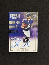 2016 Panini Contenders Football Card #334 Chris Moore Rookie Auto