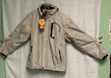 Moerdeng Men's Sz L Unco & Boror Va Lite Grey Coat with Hood