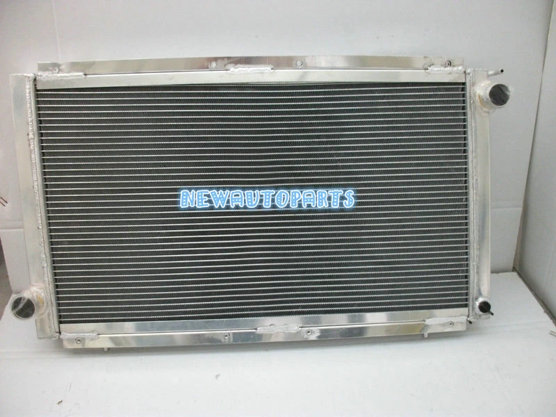 Radiador de aluminio + ventiladores para Subaru Impreza WRX STI GC8 1992-2000 99 98 97 96 MT Foto 4 de 4