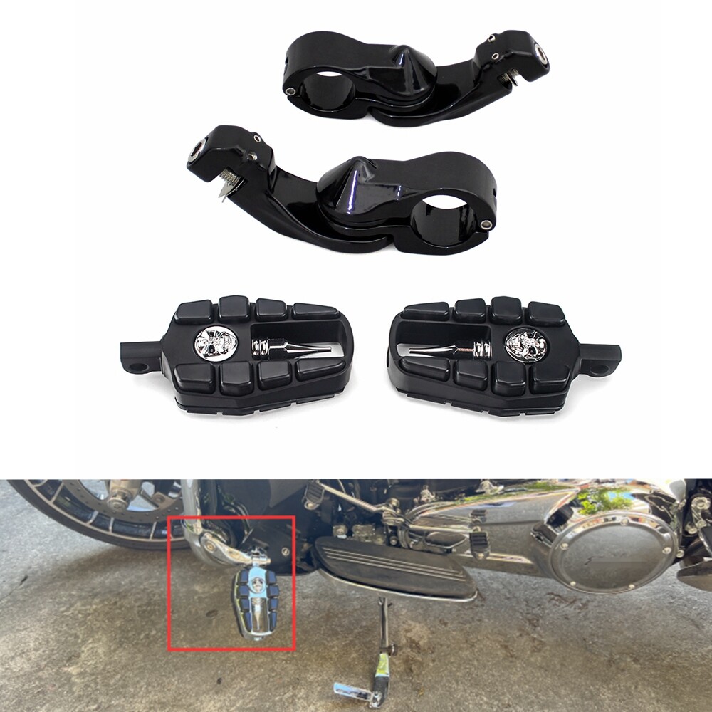 Kit Montaggio Pedane HDBUBALUS Per Harley - Morsetti Da 1,25