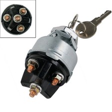 Universal Ignition Starter Switch 12V 4 Wire On Off Keys Kit For Car Boat