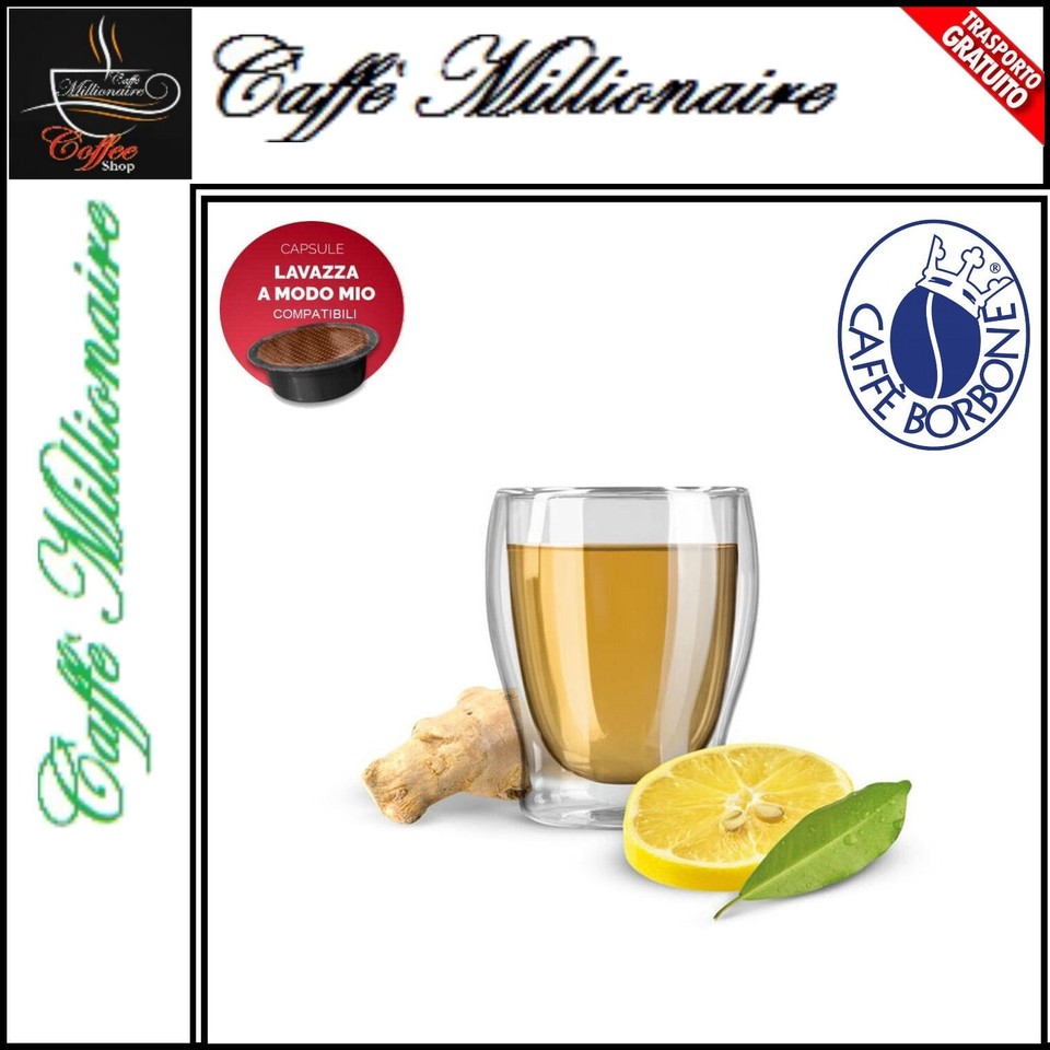 192 Capsule A Modo Mio Coffee Borbone Herbal Tea Ginger and Lemon ...