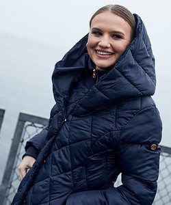 layered puffer coat