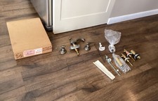 NOS NEW Artistic Brass 430L Antique Brass Ornate Fancy Bathroom Sink Faucet