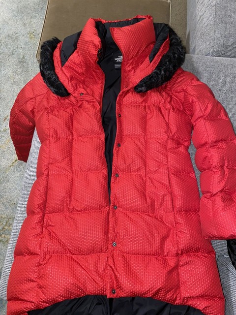 the north face hey mama parkina red