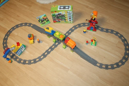 LEGO  DUPLO 10508 Eisenbahn Super Set  + 10506 Schienen / Brücke , vollständig