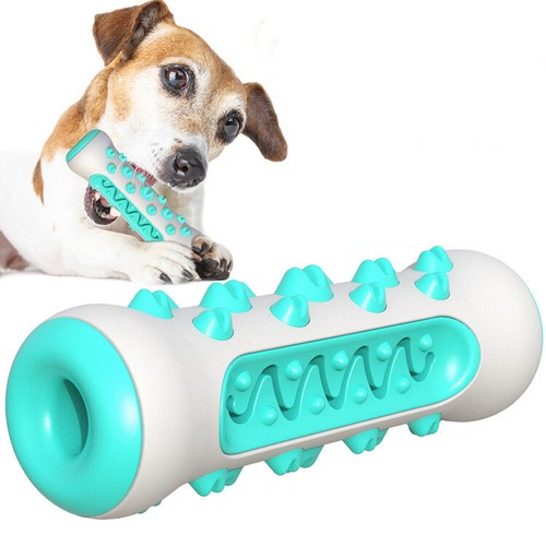 Pet Dog Chew Toys Aggressive Chewers Teeth Cleaning Oral Toothbrush Rubber Bone