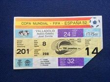 R17418 Ticket World Cup Spain 1982 WC 82 France Czechoslovakia Match 32