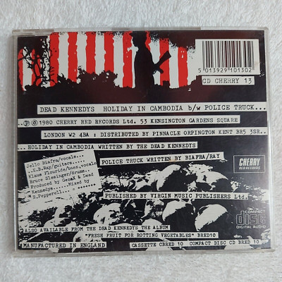 Dead Kennedys Punk Holiday in Cambodia 1988 CD Single Cherry Red Records CD 13