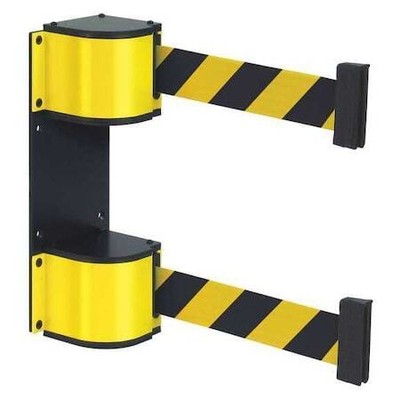 Lavi Industries 50-3015Dl/Mg/Yl/18/Sf/Sh Dual Retractable Belt Barrier,18 Ft. L