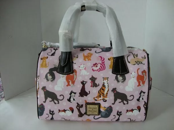 Disney Parks Dooney Bourke 2019 Pale Pink CATS Barrel Satchel