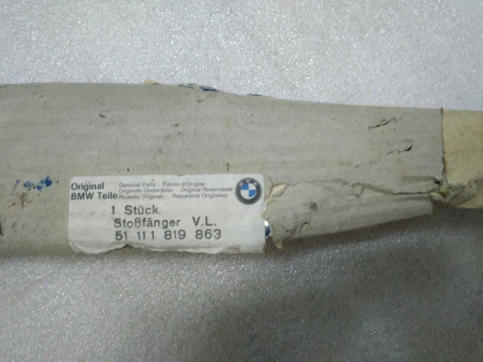 BMW GENUINE NEW Bumper Front Left E12 51111819863 | eBay