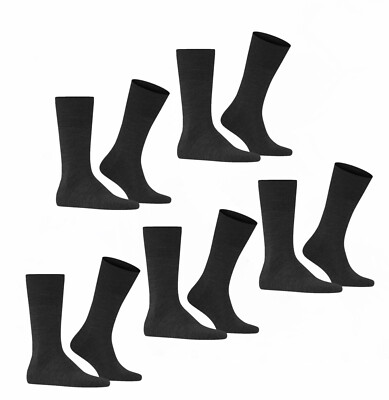Falke B-Ware 5 Paar Airport Herren Socken Größe 47 - 48 Strümpfe grau Socke B46