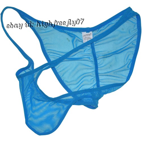 Men See-through Mesh Brazilian Full Pucker Bikini Briefs Underwear Posing Trunks - Picture 4 of 19