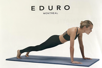 Eduro Yogamatte Sportmatte Dick Fitnessmatte Pilates Gymnastikmatte Inkl. Band
