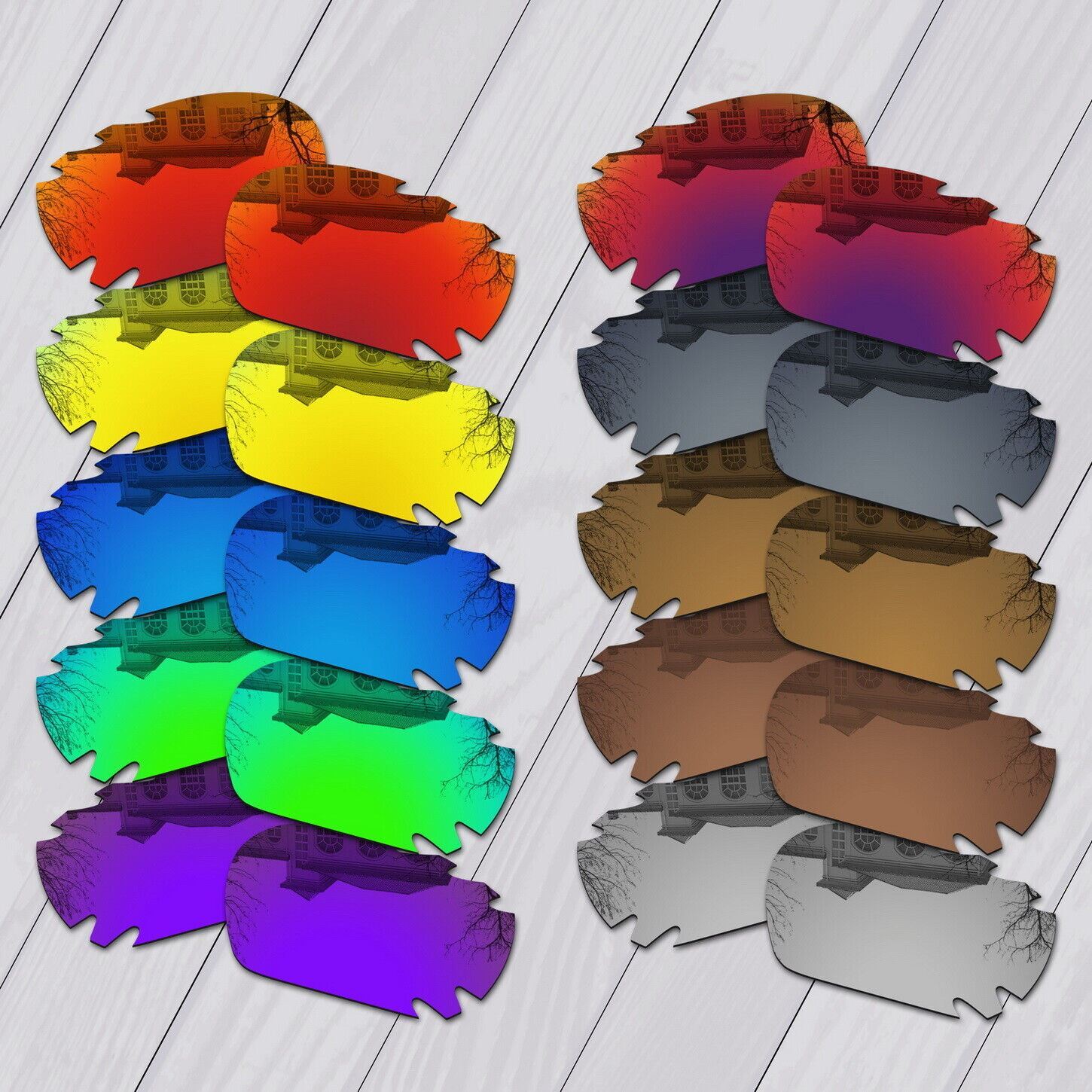 Polarized Anti-Scratch Oakley Jawbone Vented Sunglass Replacement Lens Kit