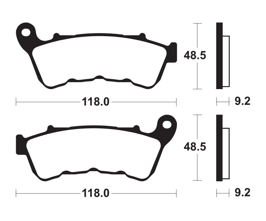 Plaquettes de frein avant moto custom Harley Davidson 1200 V référence MF434 380021