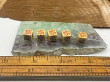 Rare Victorian England grained celluloid poker dice complete set of 5--1876.24