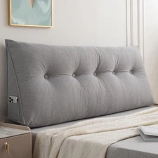 Triangle Headboard Pillow Full Filling Backrest Positioning Support Wedge Pillow