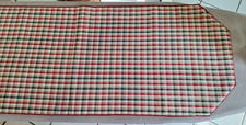 Handmade Table Runner Padded Green and Red Plaid Buffalo Check Farmhouse