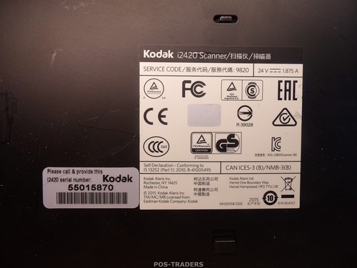 Kodak I2420 Color Duplex 600dpi 40ppm USB ADF Document Scanner - 103253 SCANS OK - Photo 6/6