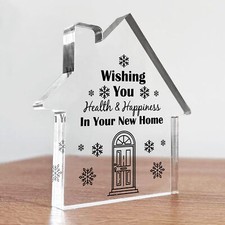 Wishing You Health And Happiness New Home Gift For Couple Friend Moving House