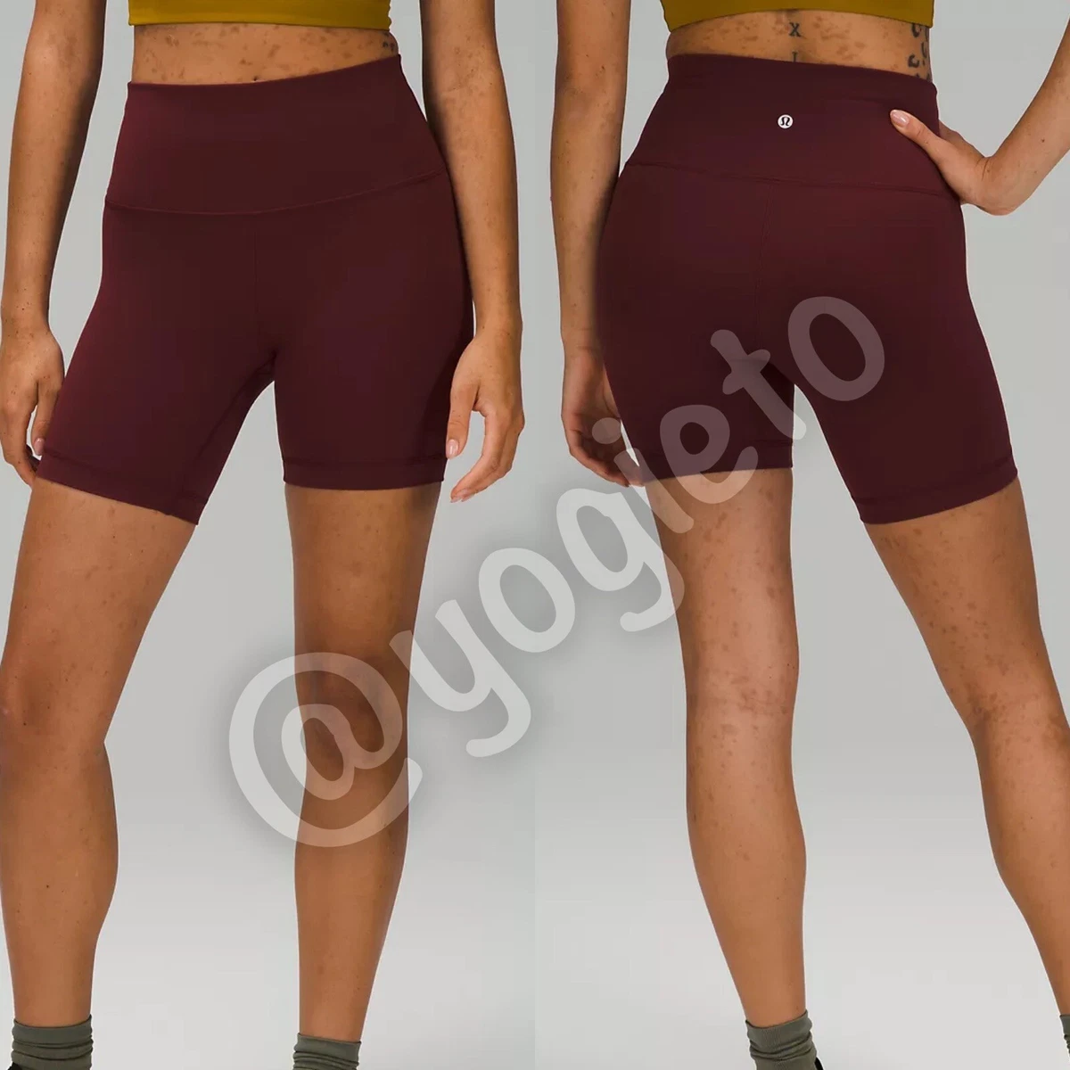 Lululemon Wunder Train High Rise Short 6” NWT 4 Cassis Dark Red Burgundy  Align