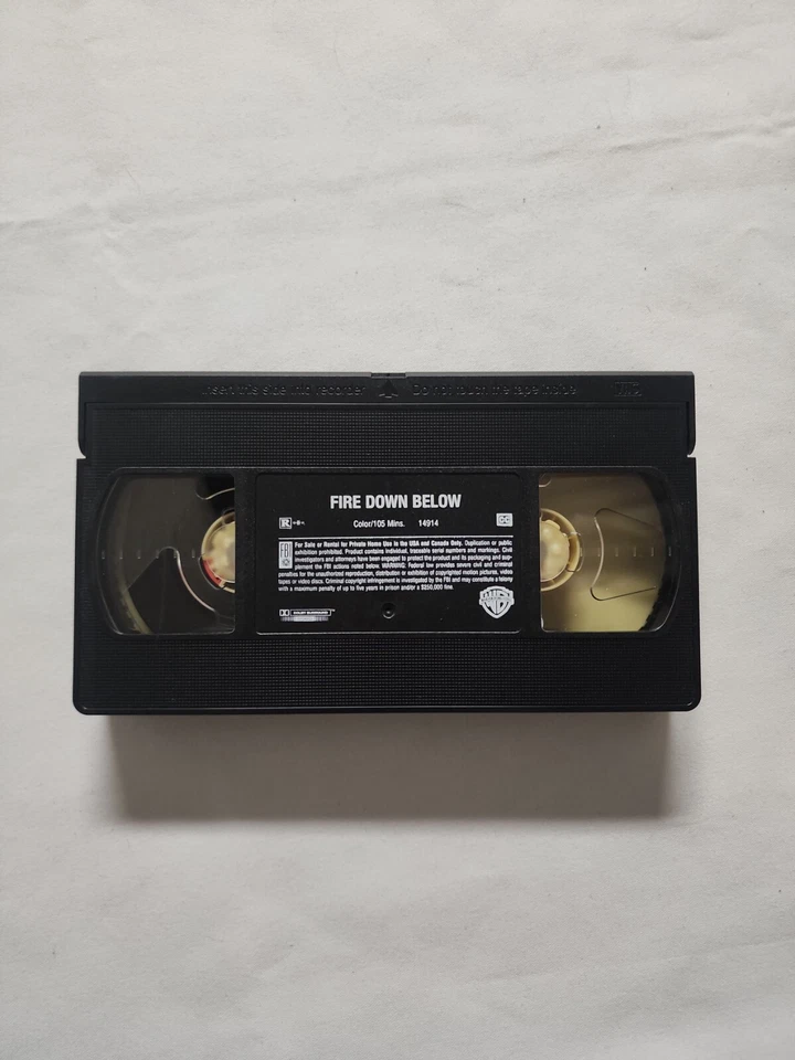 FIRE DOWN BELOW Steven Seagal VHS Tape, COMPLETE/TESTED SEE PHOTOS (VHS50) Foto 3 de 4