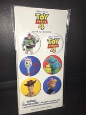 Disney Pixar Toy Story 4 Button Badges 6 Pins Brand New