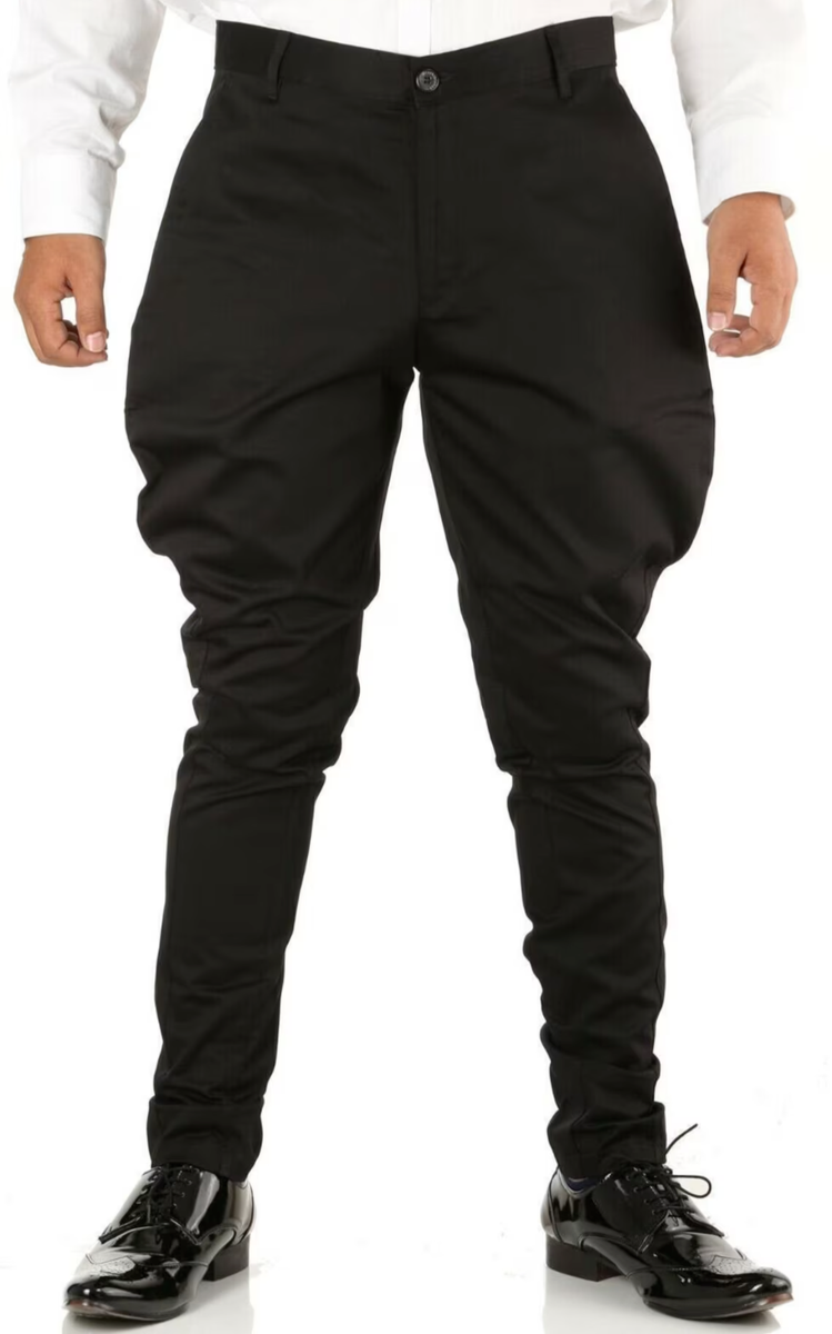 BLACK SIGN Breeches Pants 34 Signature Knee Patch Breeches