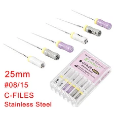 Dental Endo Root Canal Cathterization C File 25mm #8/10/15 Hand Use