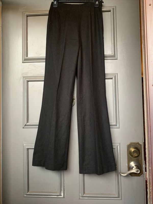 BANANA REPUBLIC WOMENS Black WOOL DRESS PANTS SIZE: 0/XS/S/P/2
