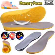 Memory Foam Arch Support Orthotic Insoles Men Women Full Length Cushioning Shoe