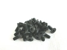 10-24 X 1/2" FLAT HEAD HEX SOCKET CAP SCREWS ALLOY BLACK STEEL - 25 PCS