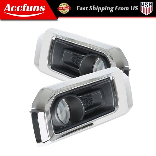 Feux Antibrouillard Avant Pour Toyota RAV4 1998-1999 – Verre Transparent, Boîtier Chrome – Sans Ampoules Ni Câbles