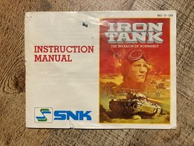 Nintendo NES Iron Tank game/ The Invasion of Normany / instruction manual