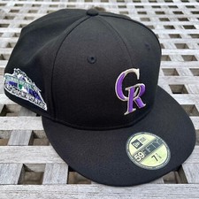 Colorado Rockies 1998 ASG Patch Pink UV New Era 59FIFTY Fitted Hat Club 7 7/8