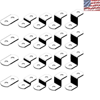 Durable Powder-Coated Offset Clips for Picture Framing - 10 Pack with Screws
