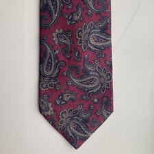 RARE Robert Talbott Mens Tie Paisley Vintage Hand Sewn Made In USA Wakes Niagara
