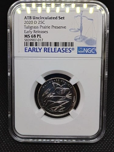 2020 D ATB NATIONAL PARK Quarter 25c NGC MS 68 PL Proof Like
