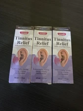 (3) Xxnic Tinnitus Relief Drops 60 ml ea Healthy Hearing Support System 10/2026