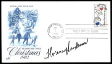 Actress Florence Henderson First 1st Day Cover Signed Auto -Vintage Autograph