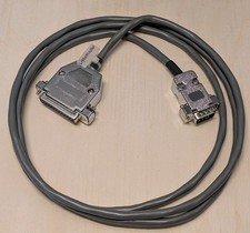 6 Ft RS232 Serial Cable DB9 Female to DB25 Male, CNC DNC USA Made.
