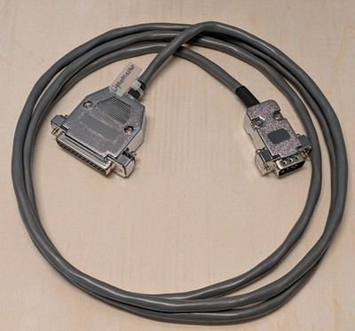 6 Ft RS232 Serial Cable DB9 Female to DB25 Male, CNC DNC USA Made. 