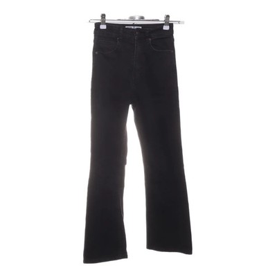 Bershka, Jeans, Größe: 34, CROPPED FLARE, Schwarz, Recycelte Baumwolle #iAf