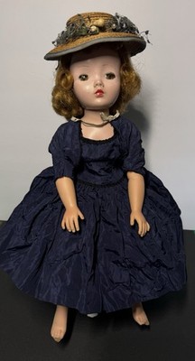 Madame Alexander Cissy Doll Navy Blue Taffeta Dress