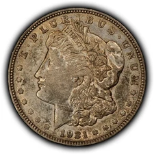 1921-D $1 Morgan Silver Dollar - VAM-9 Doubled Date, Tripled Left Stars - D6677