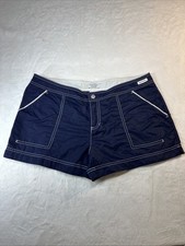 Nautica Women’s Navy Blue Swim Shorts Size Medium Clean Water Resistant