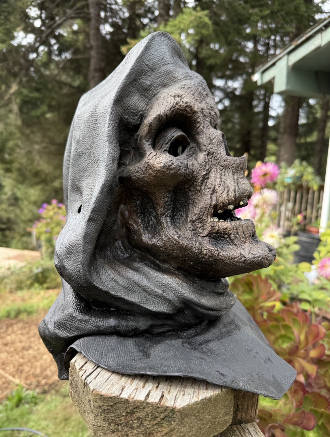 Grim Reaper Latex Halloween Mask 1997 The Paper Magic Group Adult Scary Full