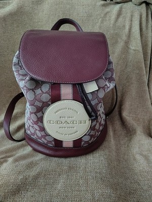 COACH Dempsey Drawstring Backpack In Signature Jacquard Patch And Stripe